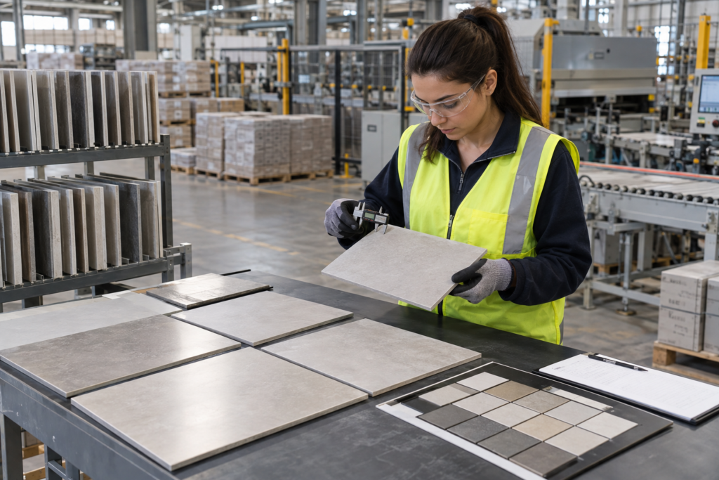 ceramic tiles manufacturer batch sample project inspection