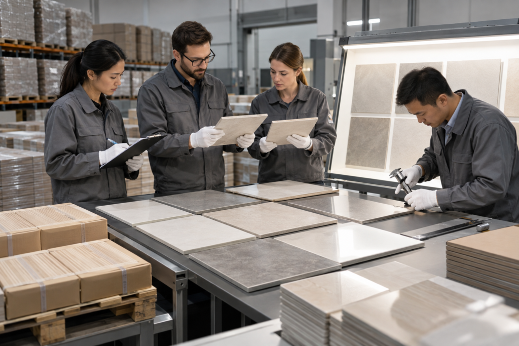 ceramic tiles manufacturer commercial batch quality inspection