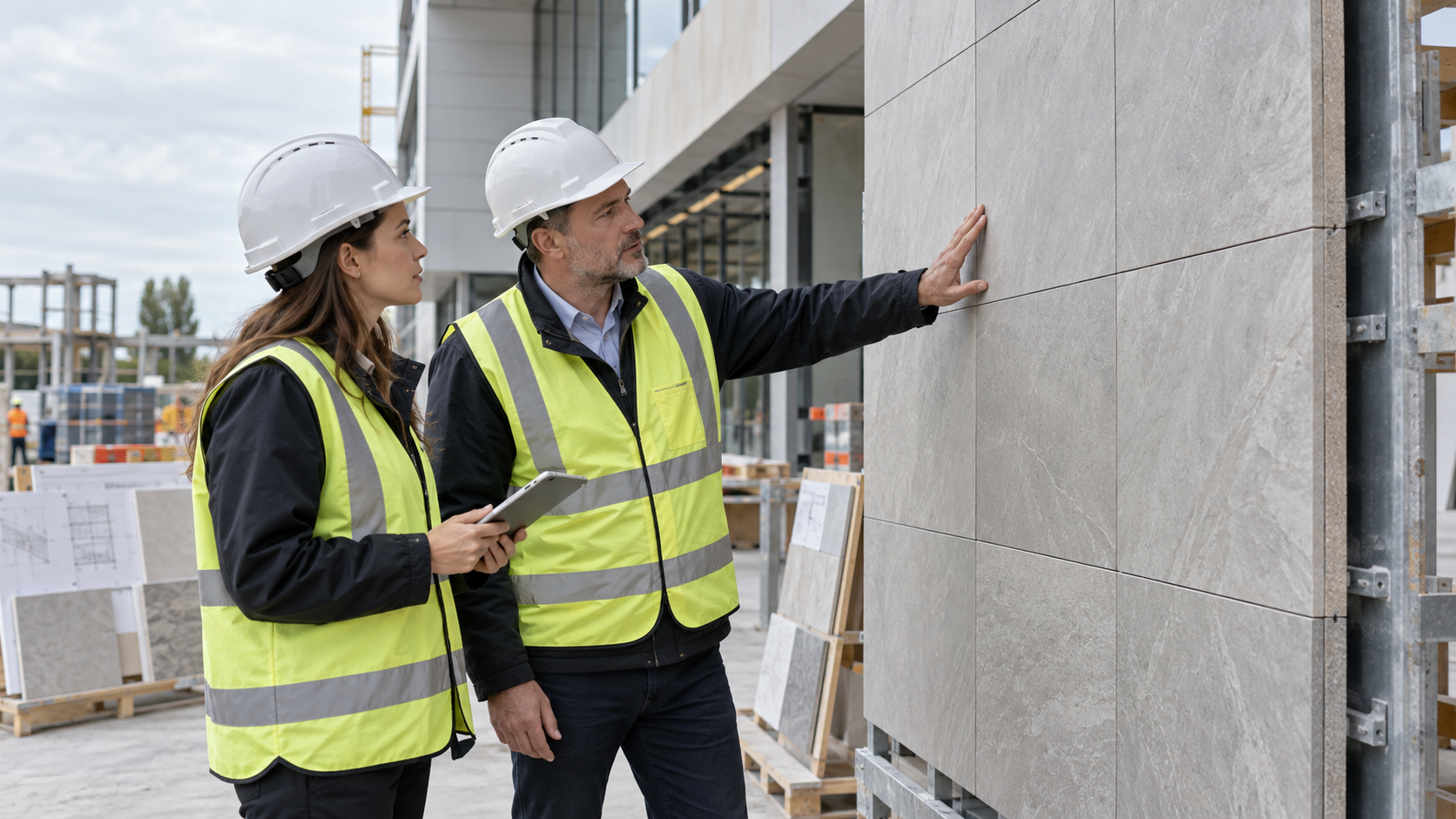 ceramic tiles manufacturer facade sample approval